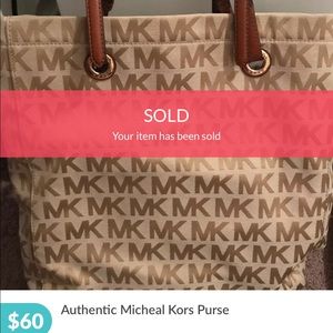 ❌❌SOLD! Do NOT BUY! Authentic Micheal Kors purse
